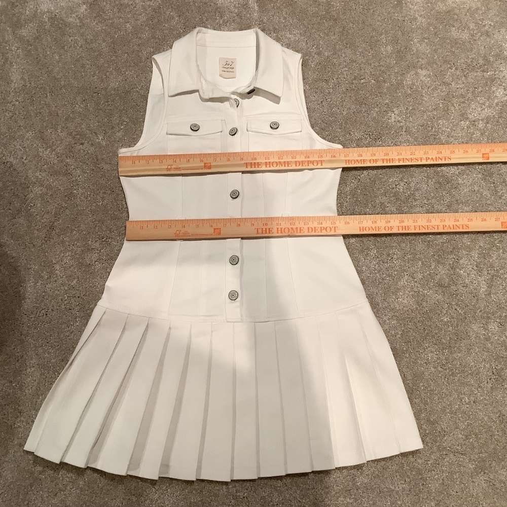 Cinq a Sept White Denim Moxie Dress, Size 4, like new! - Picture 8 of 15